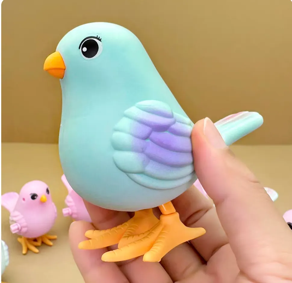 wind-up jumping bird toy